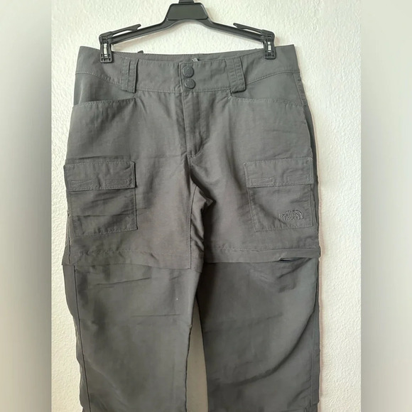 THE NORTH FACE Convertible Women Outdoor Athletic Gray Pants Size 4 - Picture 5 of 11
